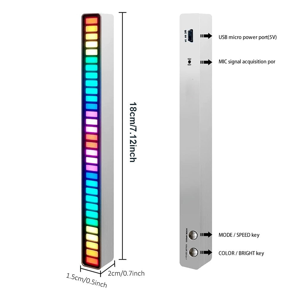 Luz led rítmica RGB | Control de sonido led